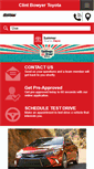 Mobile Screenshot of clintbowyertoyota.com